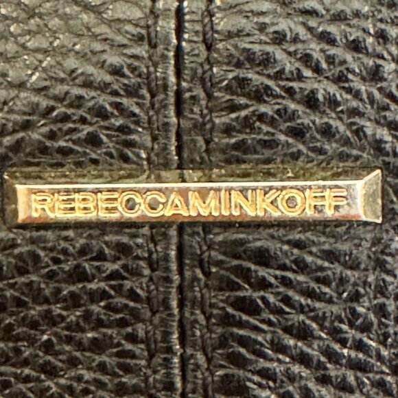 Rebecca Minkoff Classic Hobo Shoulder Bag – Black Pebbled Leather, Gold Hardware - Picture 11 of 13